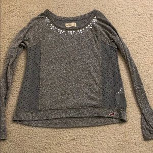 Hollister grey long sleeve shirt.